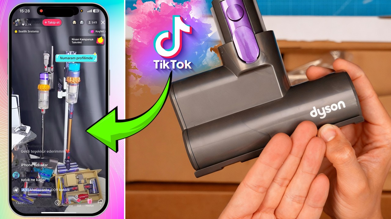 TikTok'ta SATILAN ÇAKMA DYSON SÜPÜRGEYİ ALDIM!