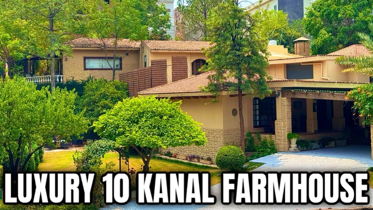 A Perfect Blend of Nature & Modern Design || 10 Kanal Full Furnished Farmhouse ||