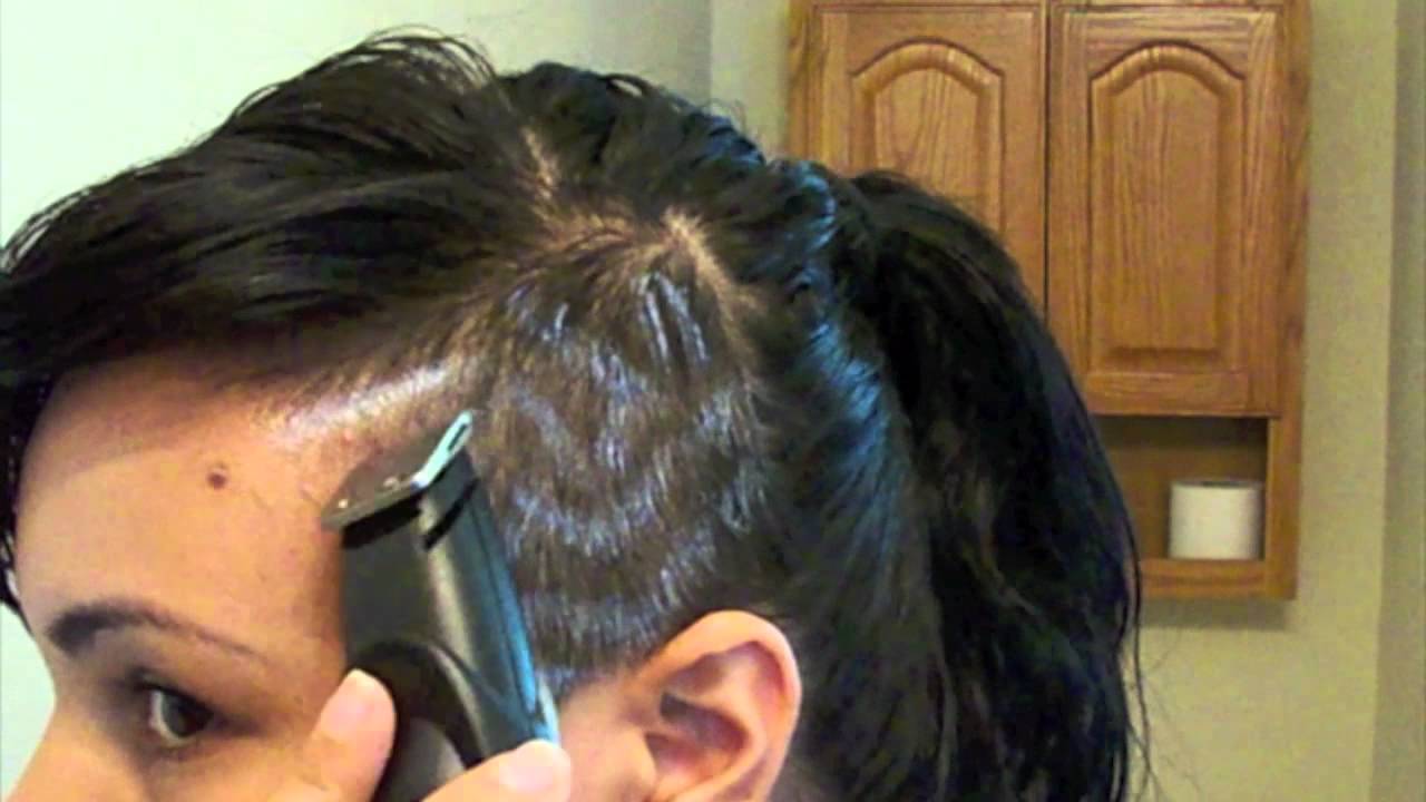 HAIR CUT DESIGN #2 - SHAVED SIDE -CUTTING MY HAIR BY MYSELF!