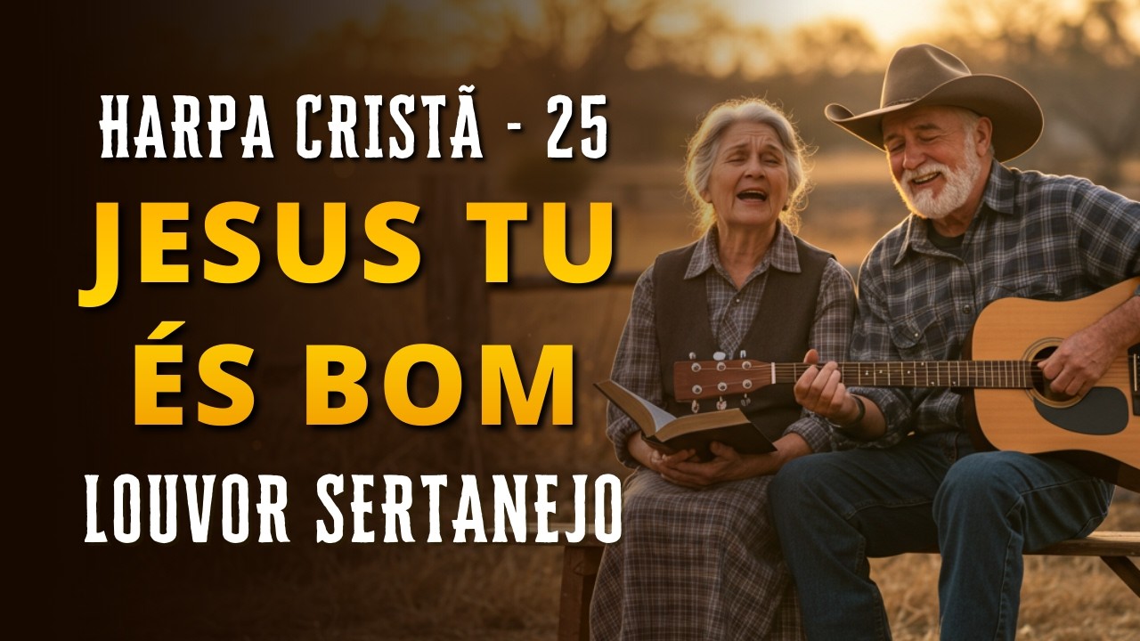 Jesus Tu És Bom | Hino 25 da Harpa Cristã com Letra - Música Gospel Raiz