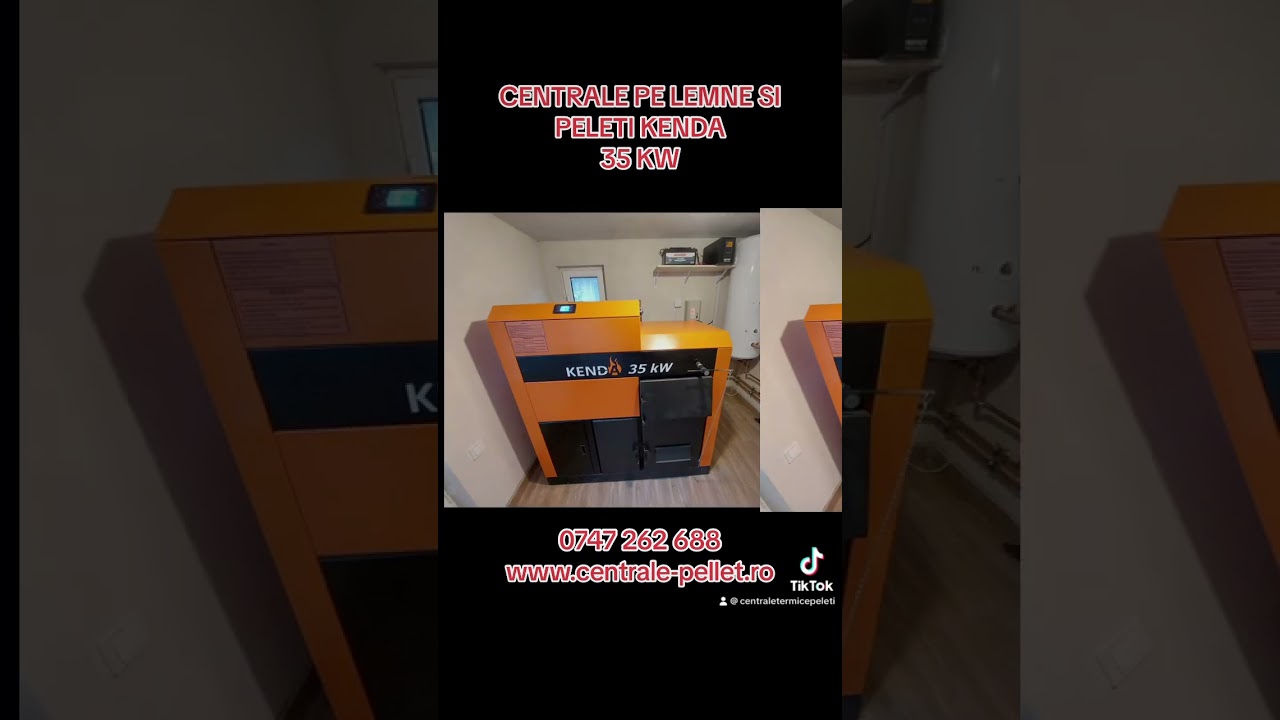 Centrala pe lemne si peleti Kenda 35 kw