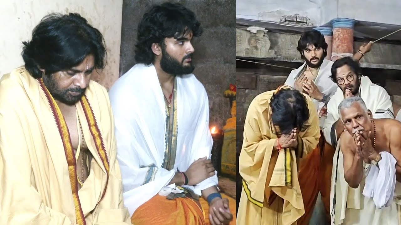 Deputy CM Pawan Kalyan and Akira Nandan Visuals | Visited Thiruvallam Sri Parasurama Temple