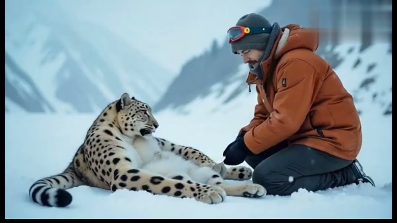 🌨️ Rescuing a Wounded Snow Leopard | Heartwarming Wildlife Rescue 🐆❄️