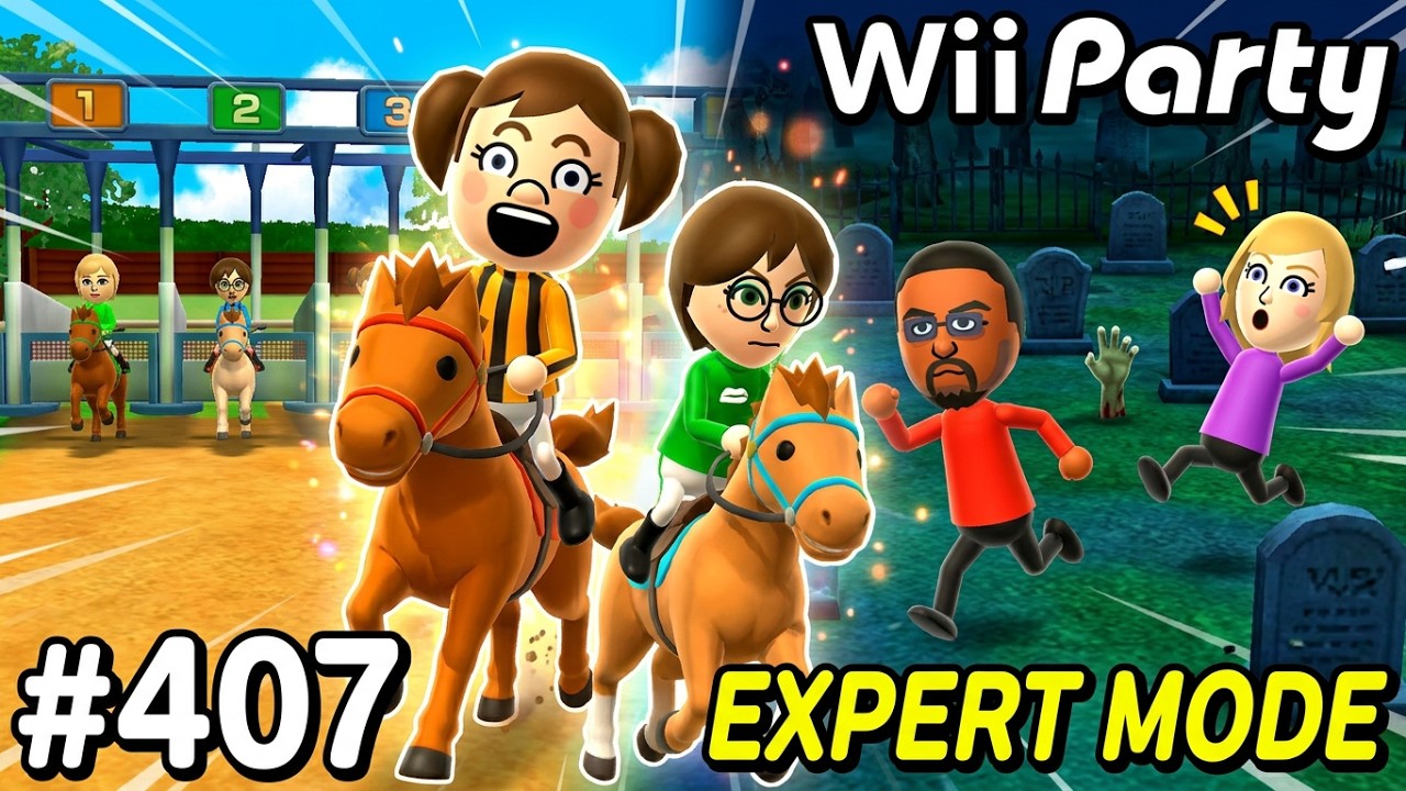 Wii party - Board Game Island (Expert com) Mom vs Jake vs Silke vs Midori