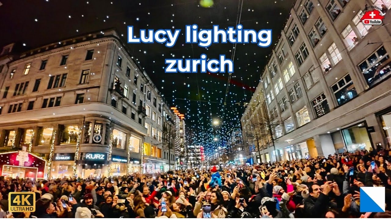 Zurich’s Lucy Lights 2025: A Magical Night of Crowd, Energy & Celebration🇨🇭🌌
