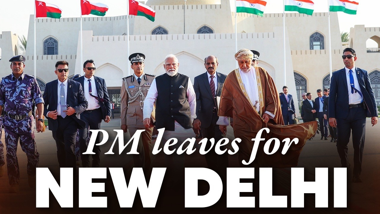LIVE: PM Modi embarks for New Delhi