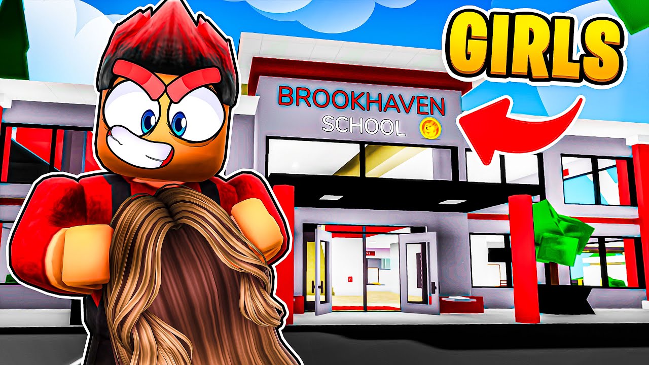 Aku Menyelinap Masuk Ke Dalam Sekolah Perempuan! [Brookhaven 🏡RP] (Roblox Malaysia)