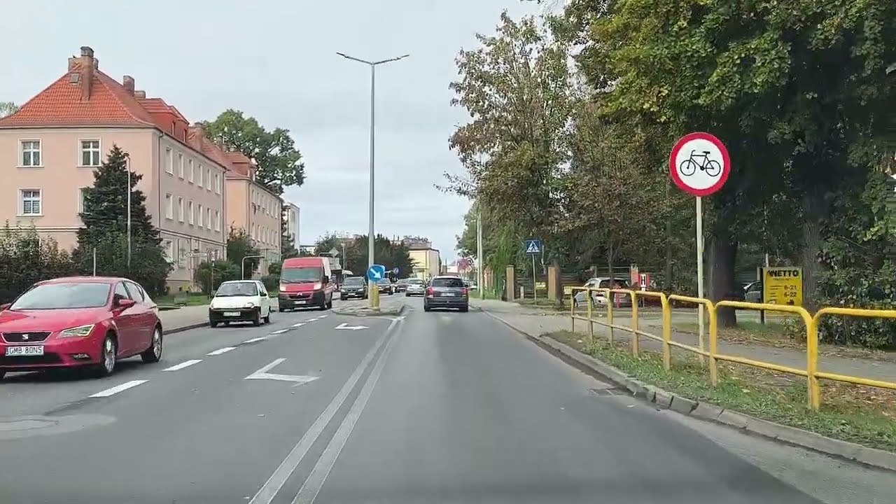 Malbork, przejazd przez miasto ✴ Nie tylko dla tych co za granicą✴📹 październik 2024 #malbork