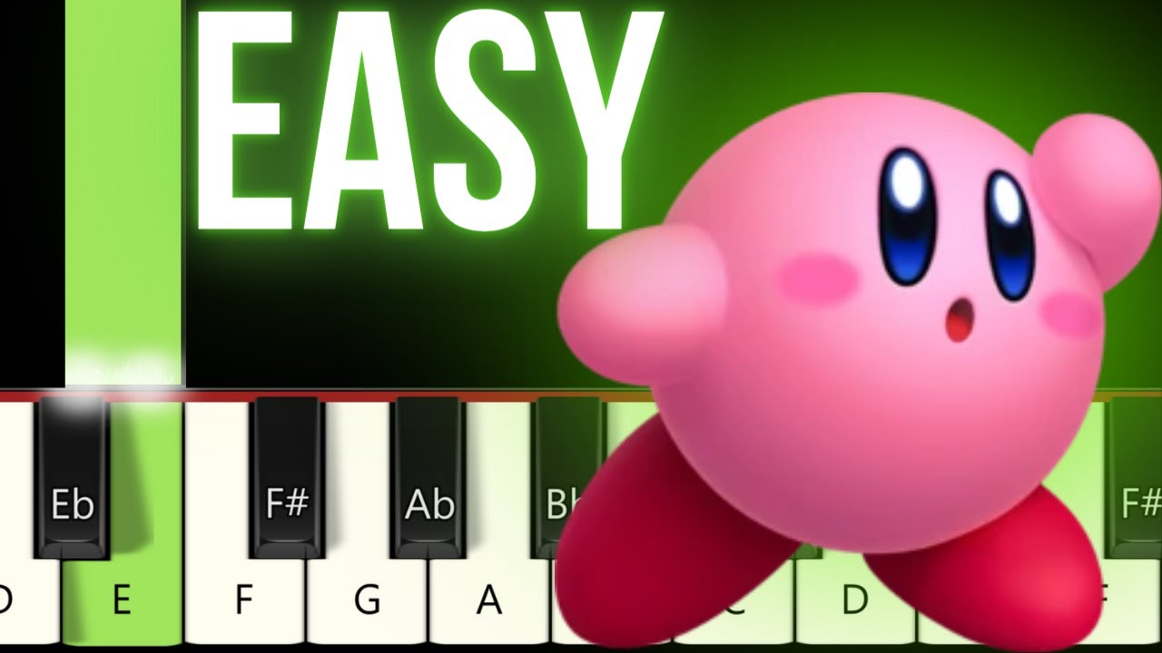 Kirby and the forgotten land - EASY Piano tutorial (Running through the new world)