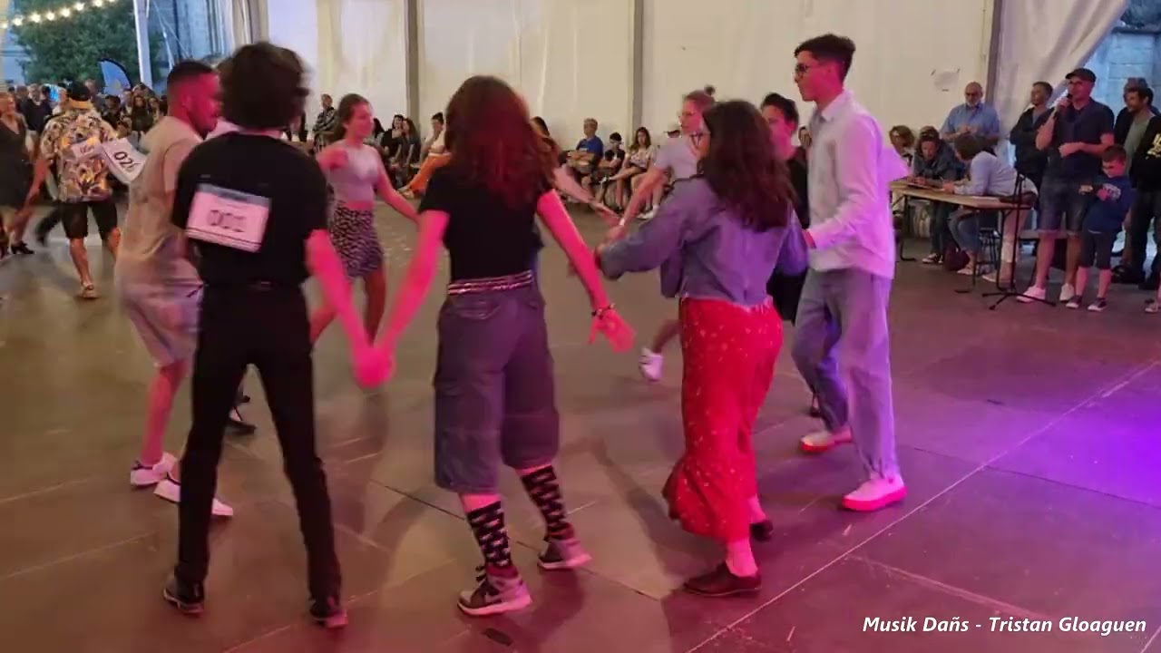 Danse bretonne : Jabadao du concours glazig à Quimper avec Romain Deudé et Bastien Guével en 2024
