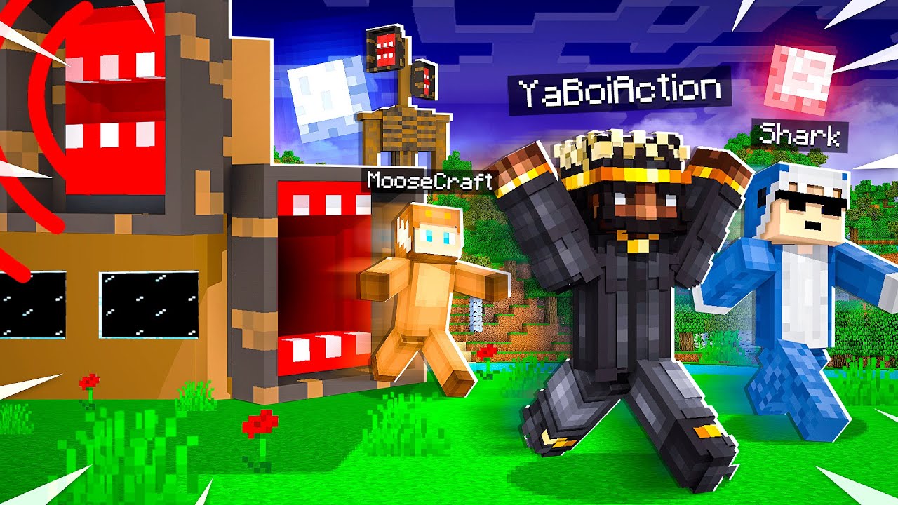 FIVE NIGHTS Inside SIREN HEAD in Minecraft!