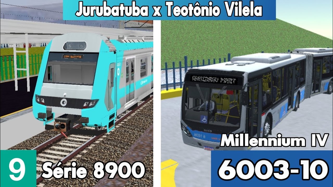 Jurubatuba x Teotônio Vilela - Série 8900, Millennium IV | Hmmsim 2 CPTM e PBS