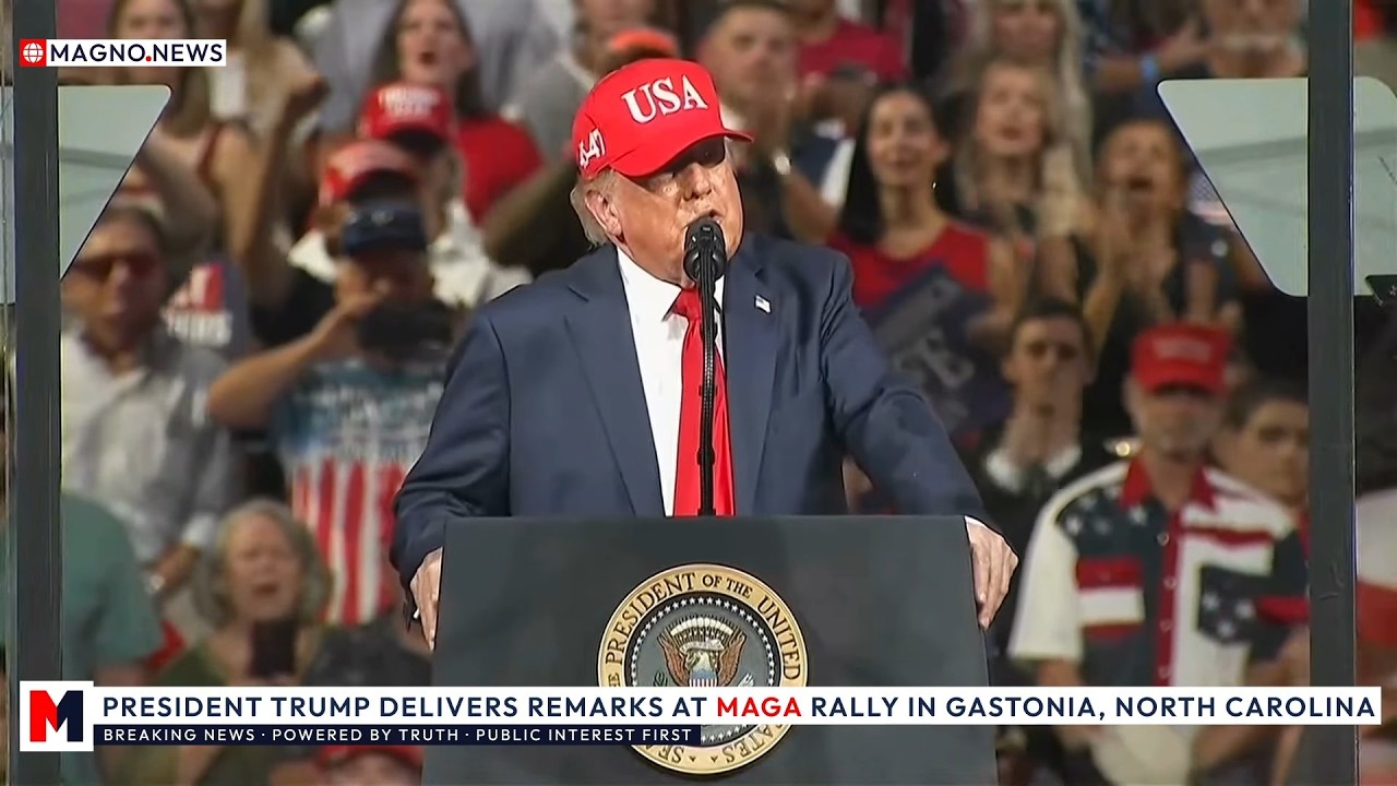 🇺🇸 President Donald Trump Delivers Remarks at MAGA Rally in Gastonia, North Carolina [LIVE]