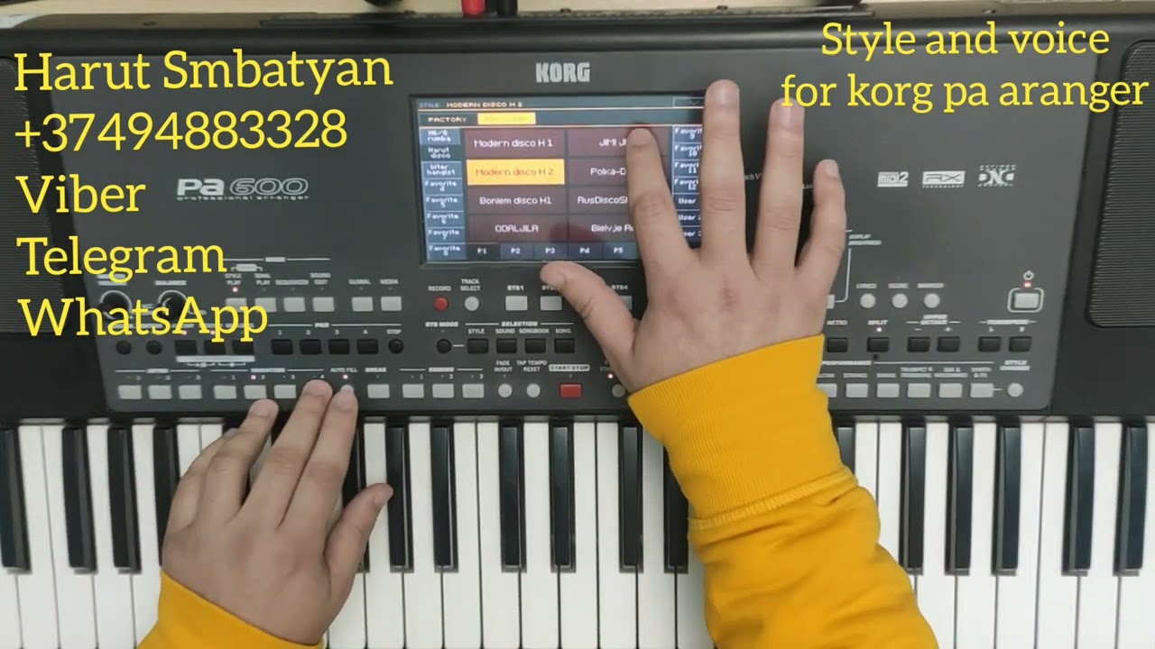 new set  korg pa600 Armenian style and voice for korg all pa? sounds performance  հայկական ռիթմեր