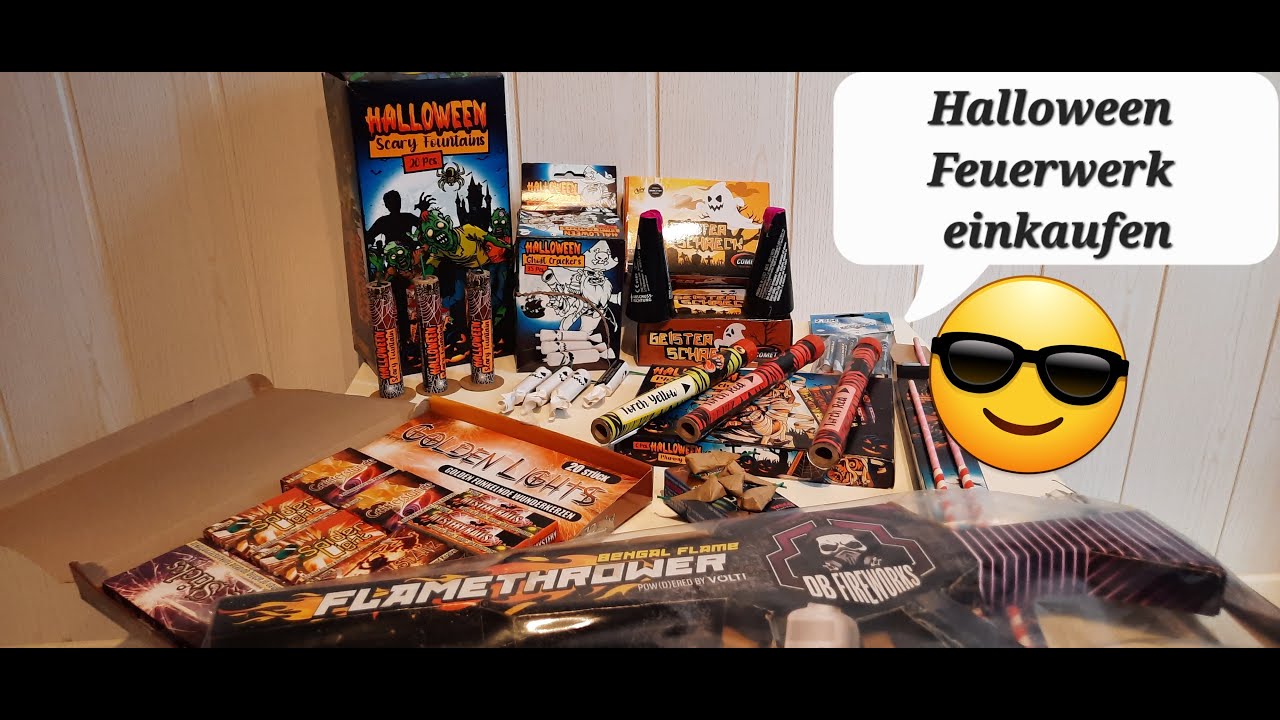 F1 Feuerwerk besorgen Halloween Einkaufstour