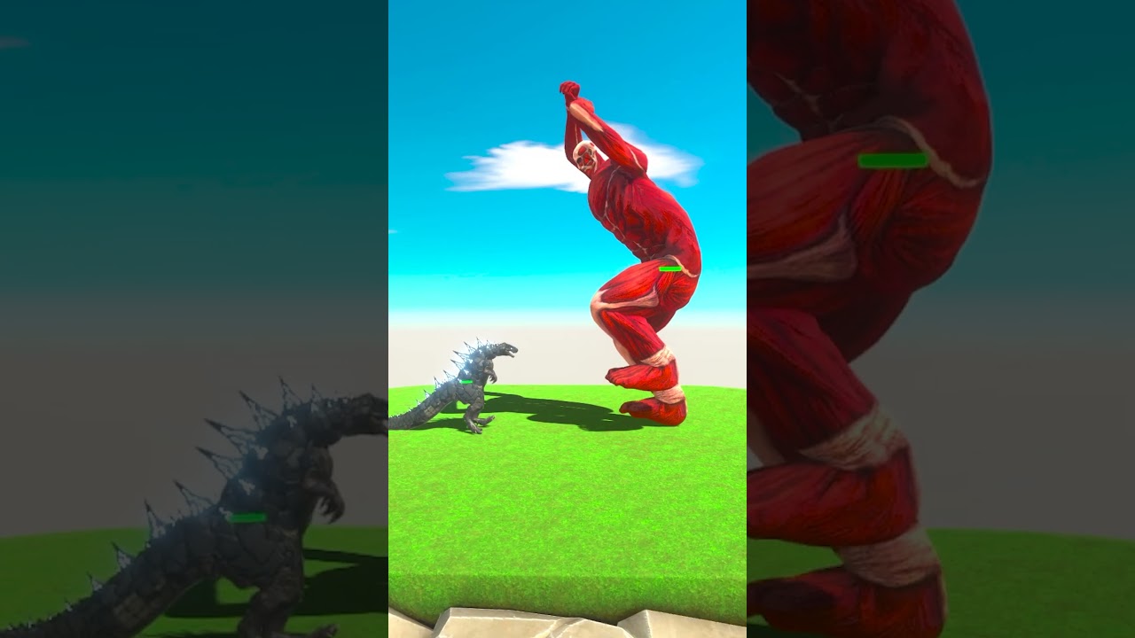 5 Levels Of Titan Against Godzilla - Animal Revolt Battle Simulator
