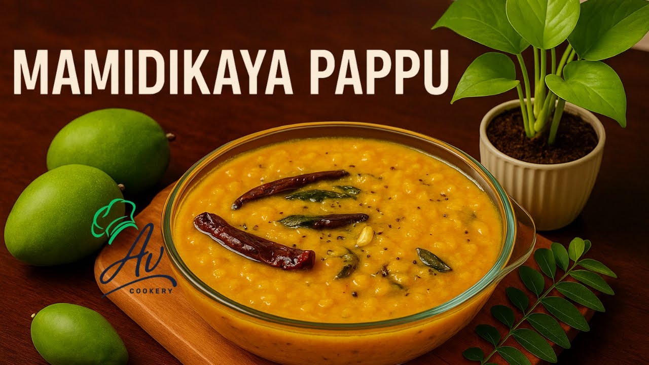 “Tangy Mamidikaya Pappu | Andhra Style Mango Dal | Must-Try Summer Recipe!