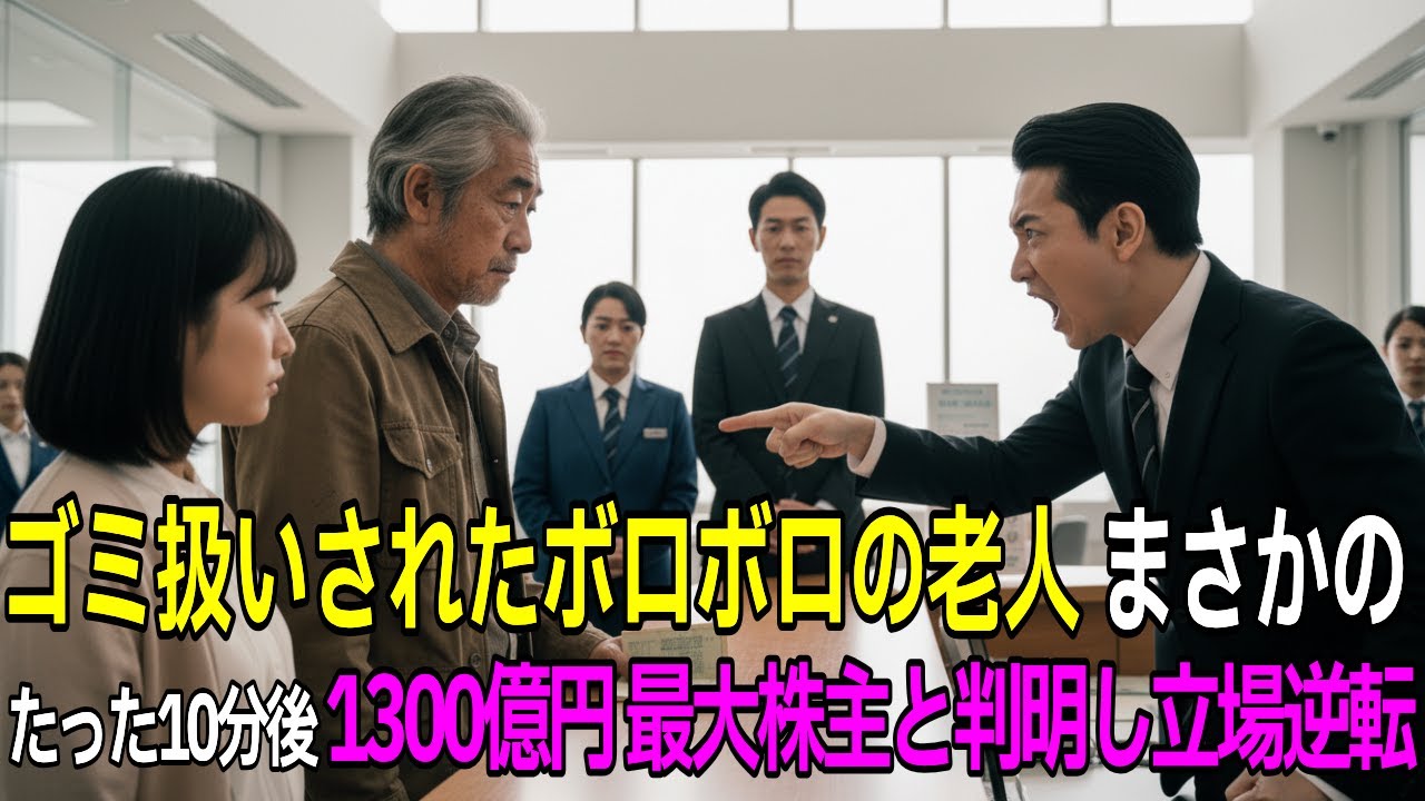 「全額支払う？見栄はるなジジィw」と見下す店員、たった10分後に1300億円の最大株主と判明し土下座する羽目に【感動する話】【朗読】