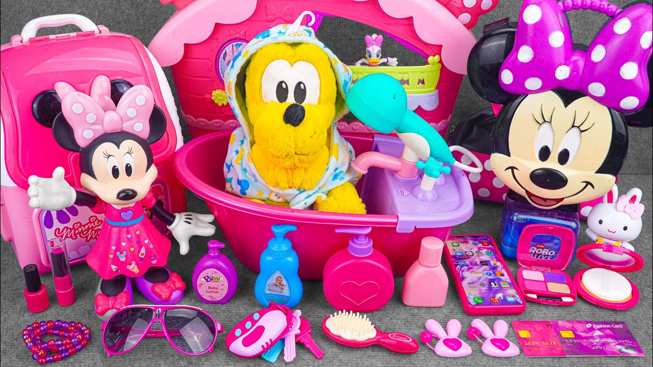 85 Minutes Satisfying with Unboxing Disney Minnie Mouse Makeup Collection ASMR | Review Toys