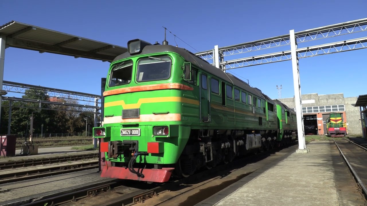 Запуск тепловоза 2М62У-0008 / Engine start of 2M62U-0008