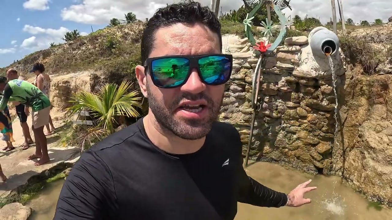 Praia de Jiquí, praia de Caetanos, bicas naturais, Lençóis Cearenses,  Amontada Ceará