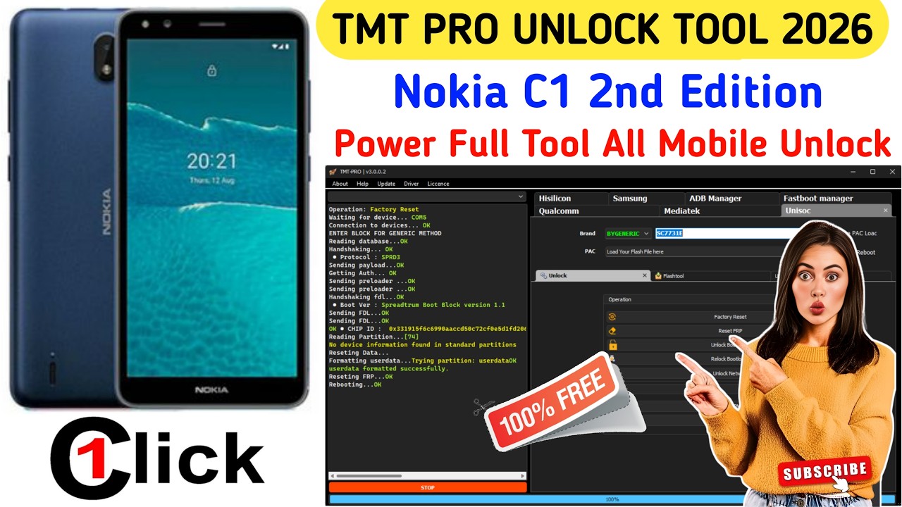How to Unlock FRP Nokia C1 2nd Edition (TA-1380) | TMT Pro 2026 Latest Method