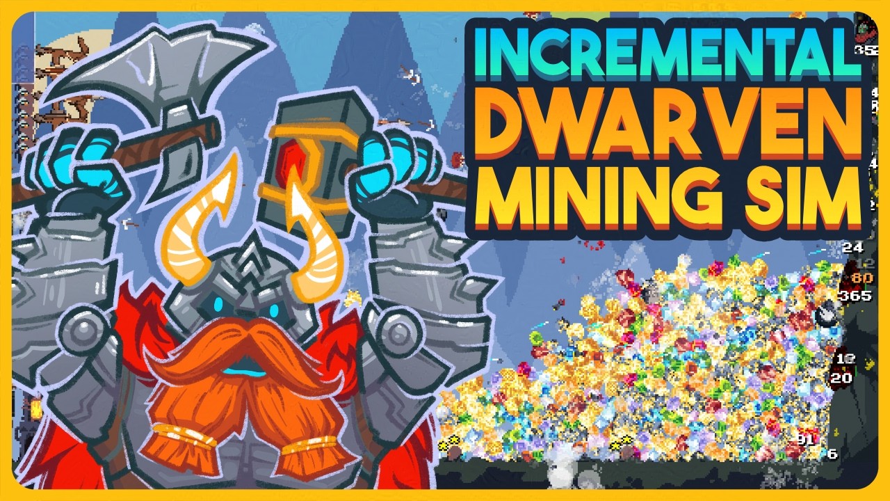 Incremental Dwarven Mining Sim - Dwarf Eats Mountain