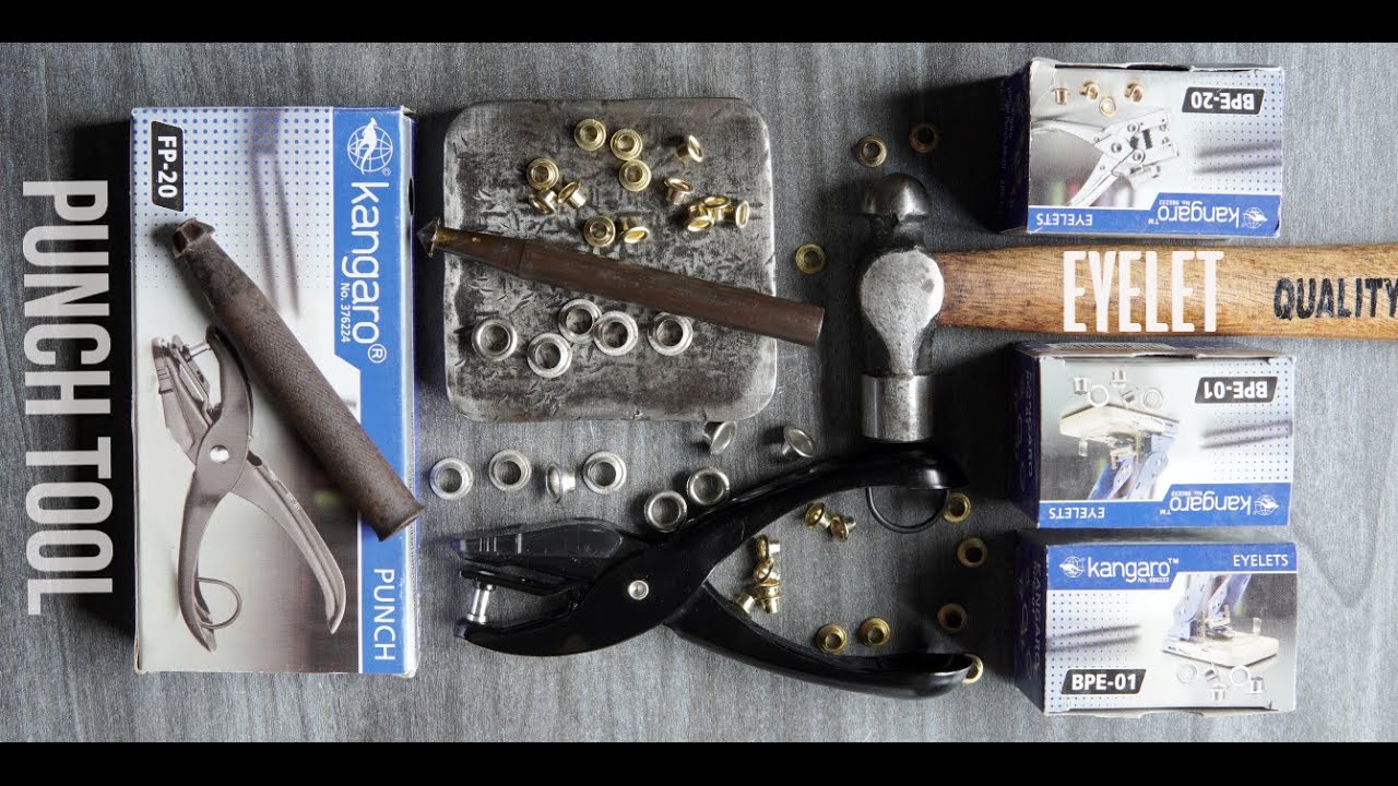 Eyelet Punch Tool - How to set Eyelets | Grommet Installation Setting Tool | Home Improvement tools