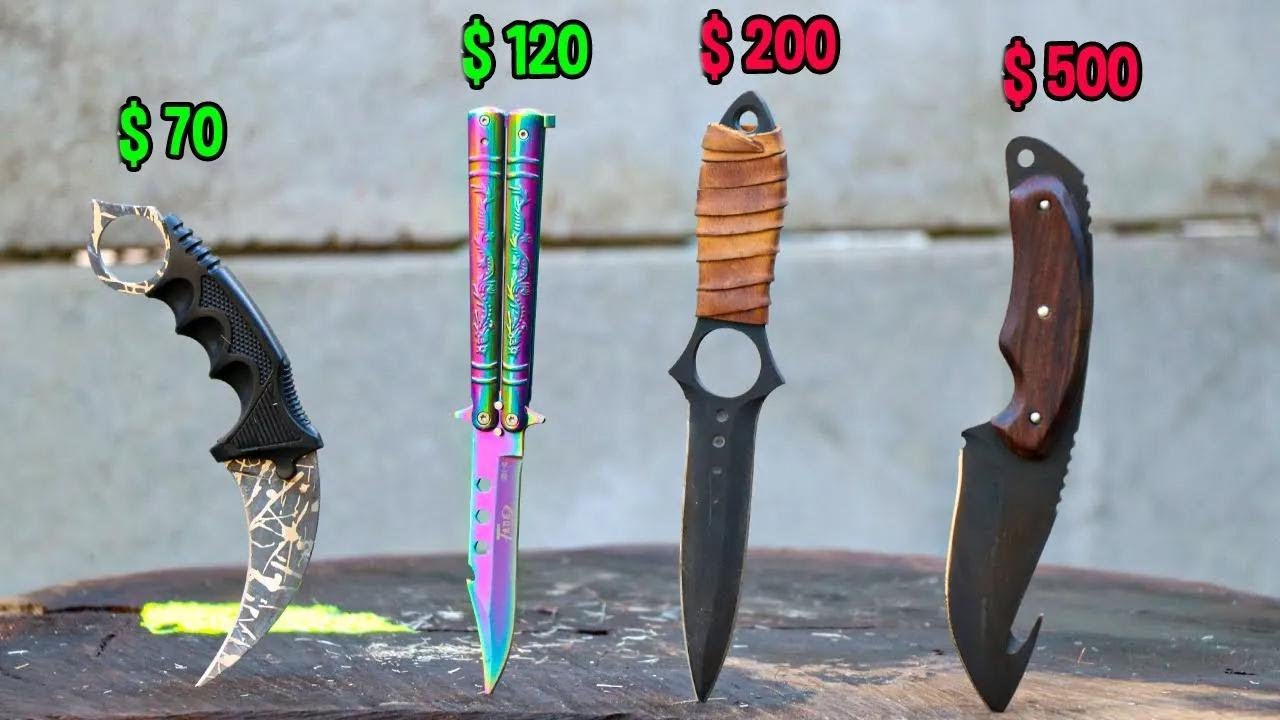 Testing the Most Expensive and Cheapest CS Knives!