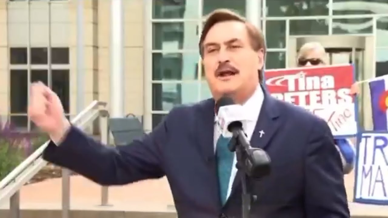 MyPillow Mike Lindell MELTS DOWN outside his trial