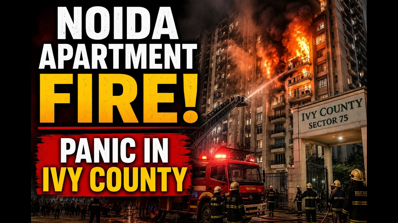 Noida Apartment Fire: Blaze Erupts at Ivy County Society in Sector 75