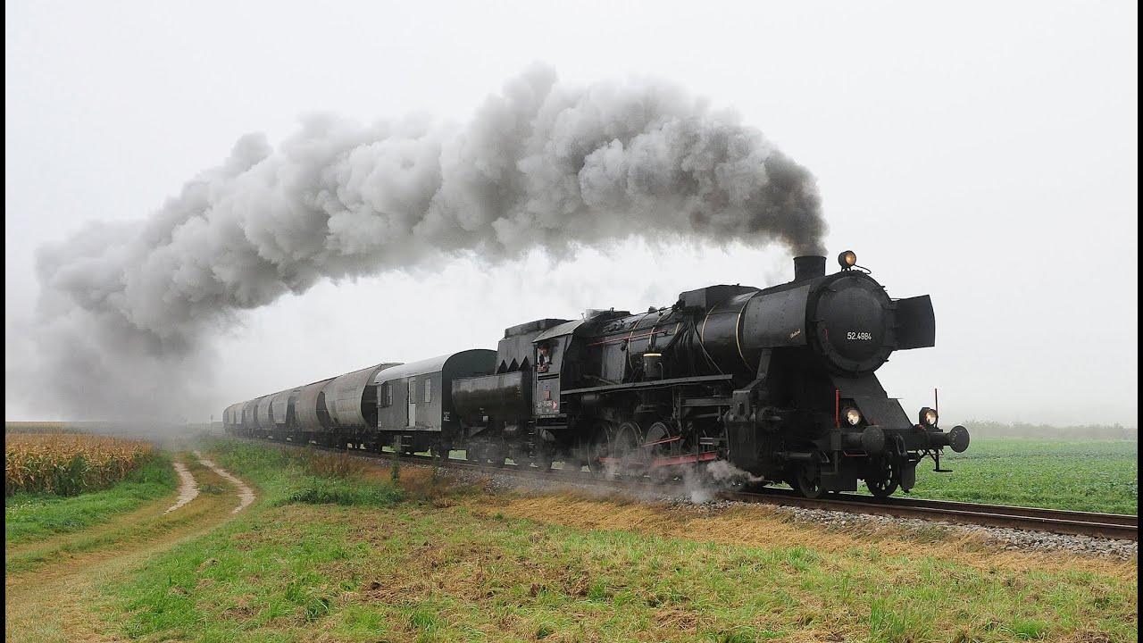 ÖBB 52.4984 Hetzmannsdorf nach Ernstbrunn Getreidezug Leiser Berge Regiobahn Dampfgewitter 4.10.2021