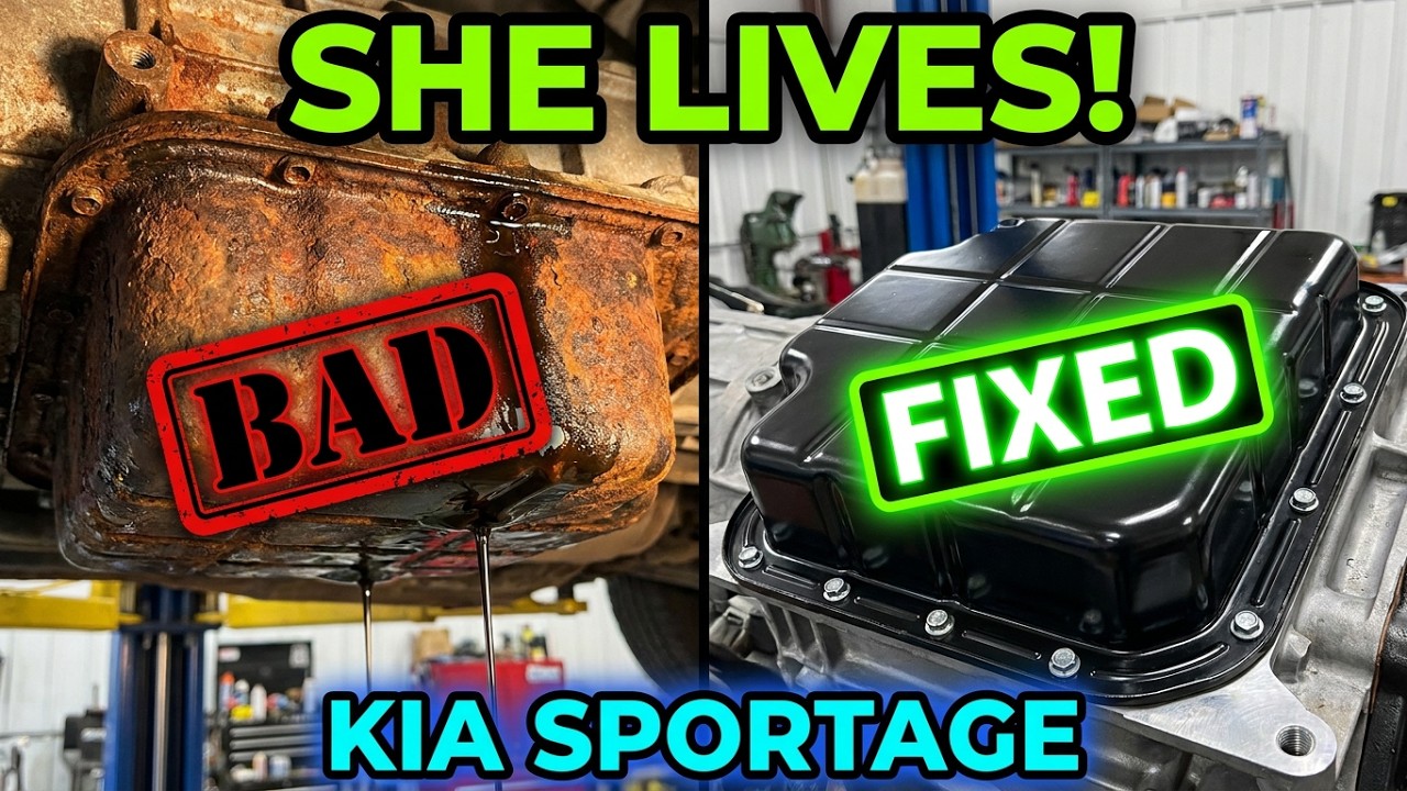Замена масляного поддона коробки передач Kia Sportage 2008 года, диагностика и ремонт электродвиг...