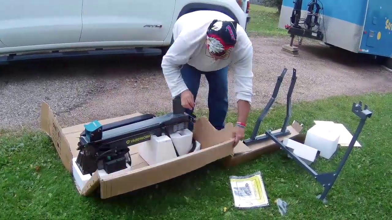 YardWorks 4 TON LOG Splitter & Stand   CHOP CHOP
