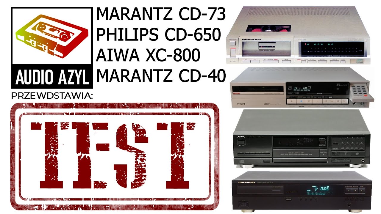 Marantz CD-73 vs Philips CD-650 vs Marantz CD-40 vs AIWA XC-800 Test porysowanych płyt CD - TEST #2
