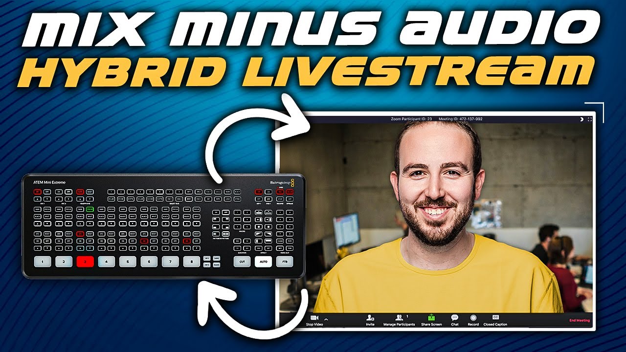 Mix Minus Explained - ATEM Mini Extreme Setup for Remote Guests & Hybrid Livestreams