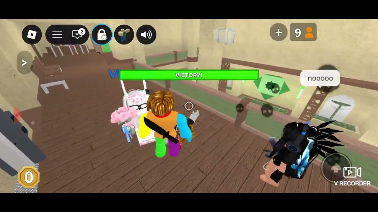 Playing MM2/Mobile Roblox