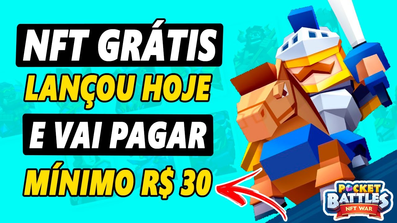 LAN&Ccedil;OU POCKET BATTLES NFT GR&Aacute;TIS E VAI PAGAR! Como GANHAR DINHEIRO jogando DE GRA&Ccedil;A (FREE TO PLAY)