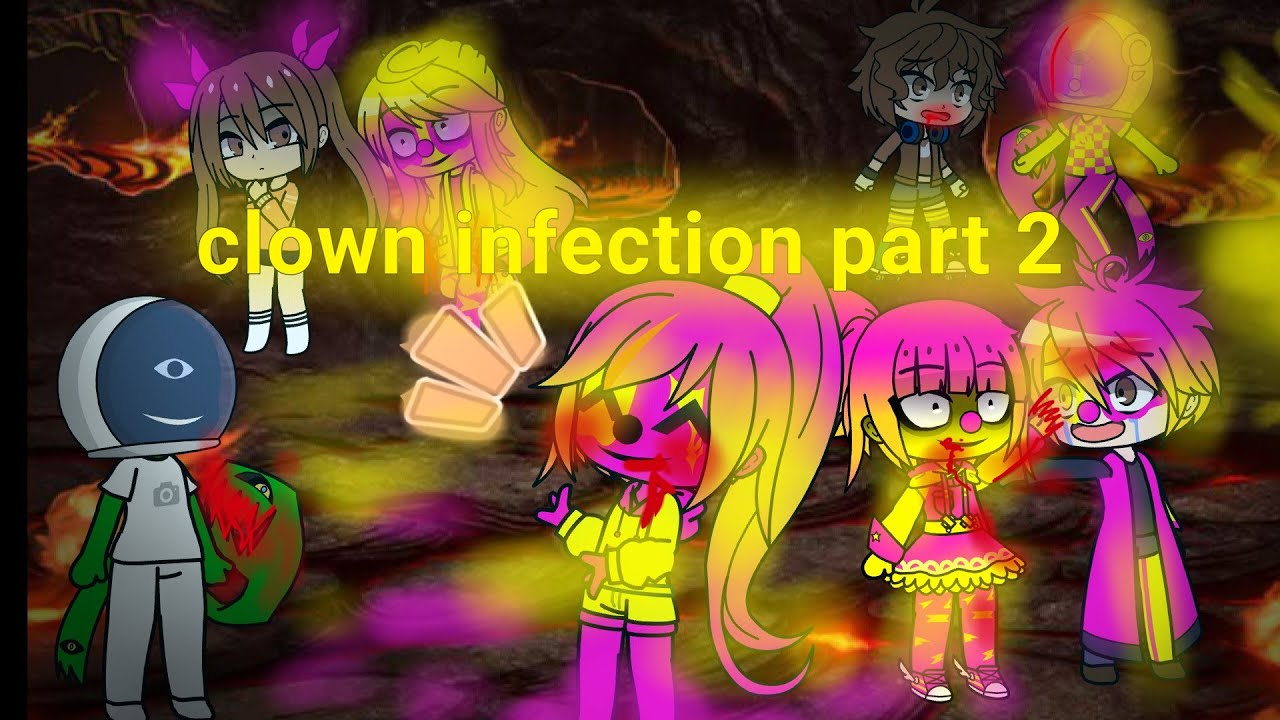 Clown infection part 2 🤡 (English,Rquested,gacha,scary)