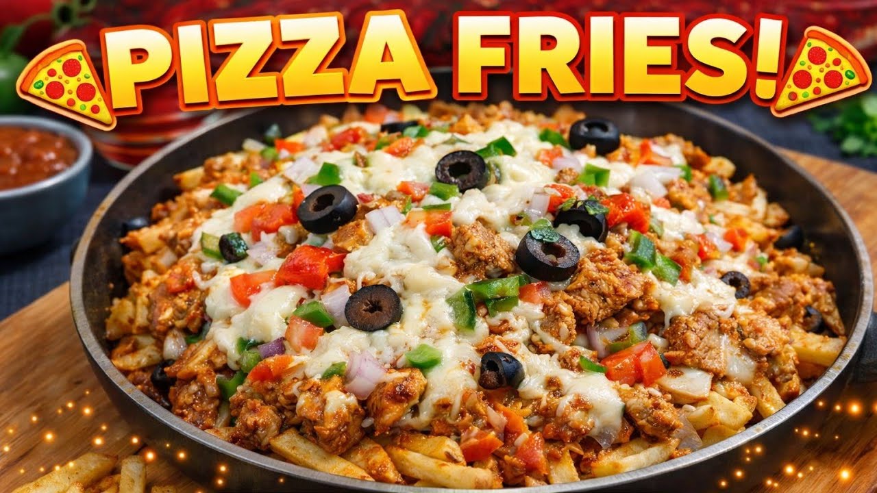 Cheesy Pizza Fries 😍 | So Crispy, So Melty | Easy Snack Recipe