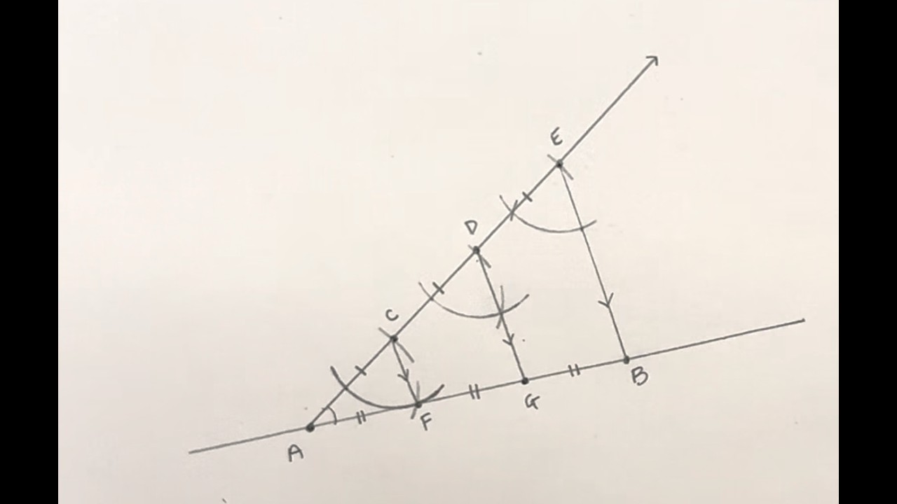 Divide a Segment into Thirds by Compass and Straightedge