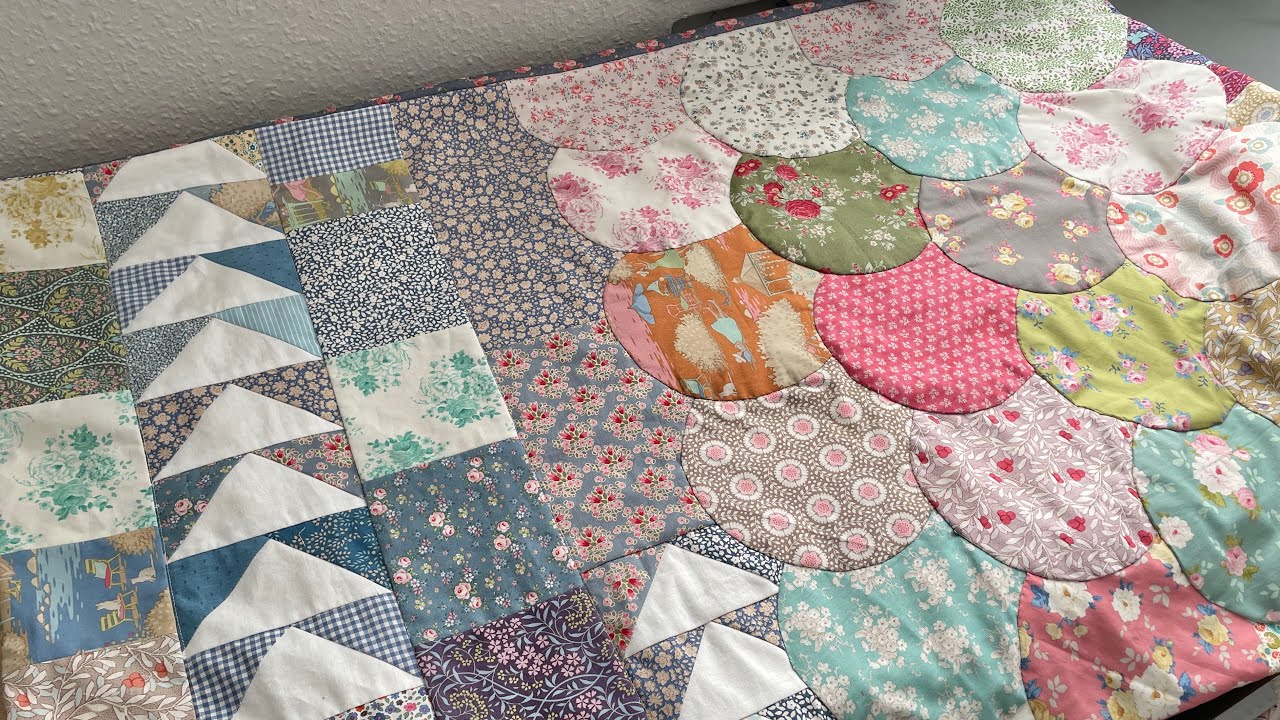 Лоскутное шитье из остатков ткани 🧵 | 135 см x 200 см