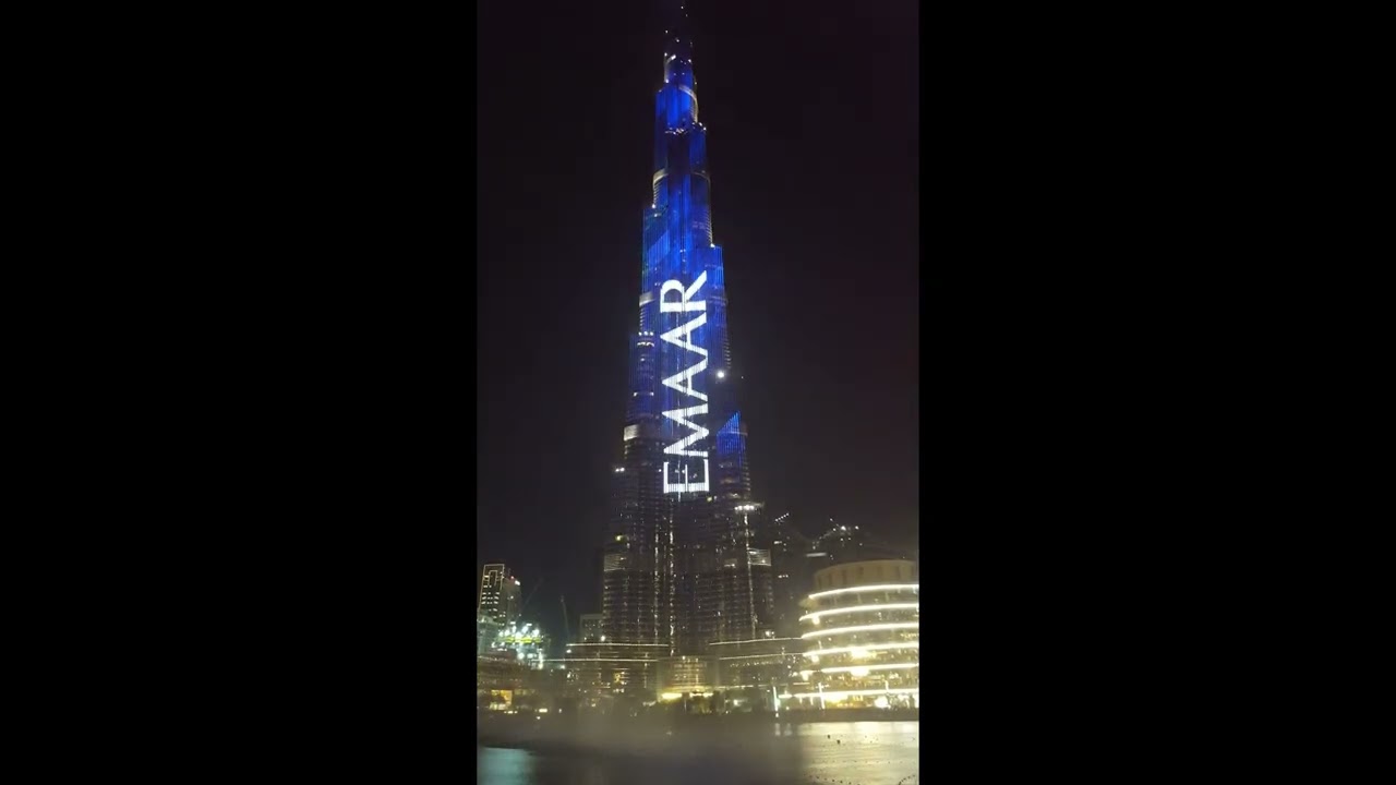 Burj Khalifa y las fuentes. Dubai. EAU