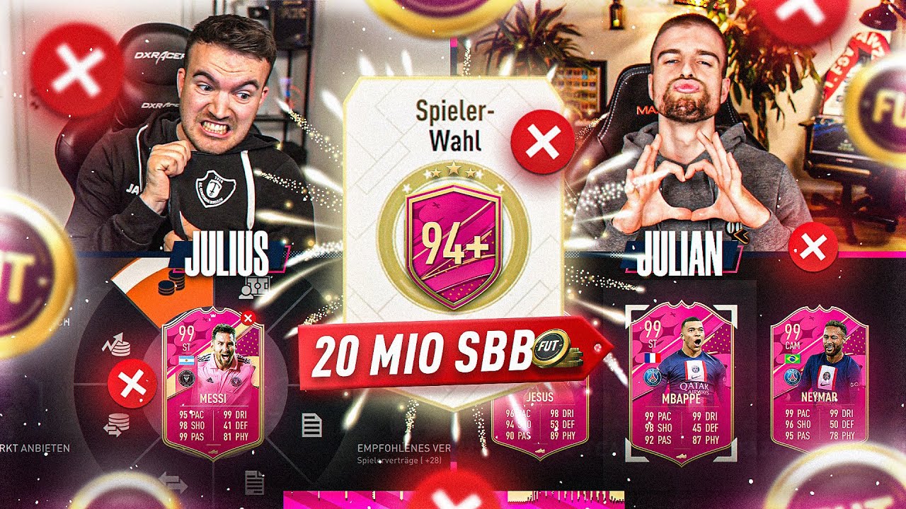 FIFA 23: 20 MIO 94+ FUTTIES PICK DISCARD Squad Builder Battle AUA! 😱😭😭