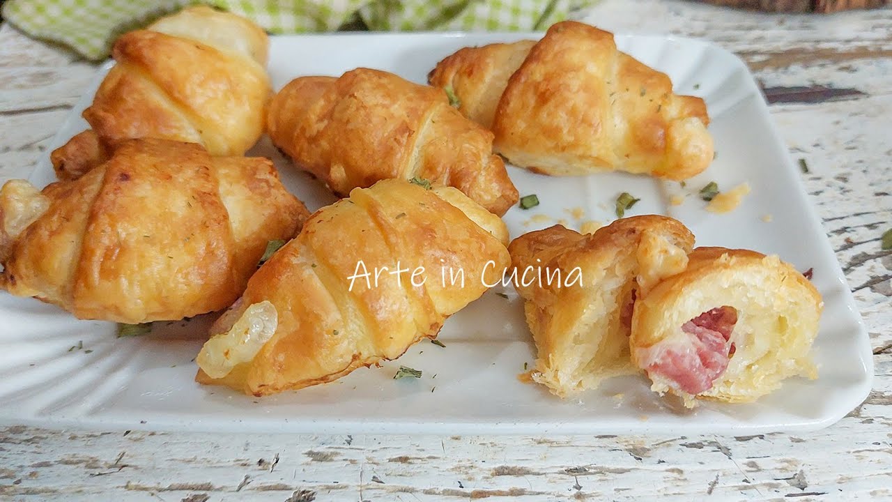 MINI CORNETTI salati aperitivo in 5 minuti