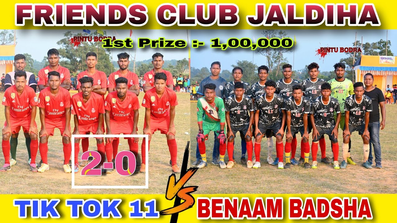 Jaldiha Football Final Match || Tik Tok 11 vs Benaam Badsha || Jaldiha Football Match 2023