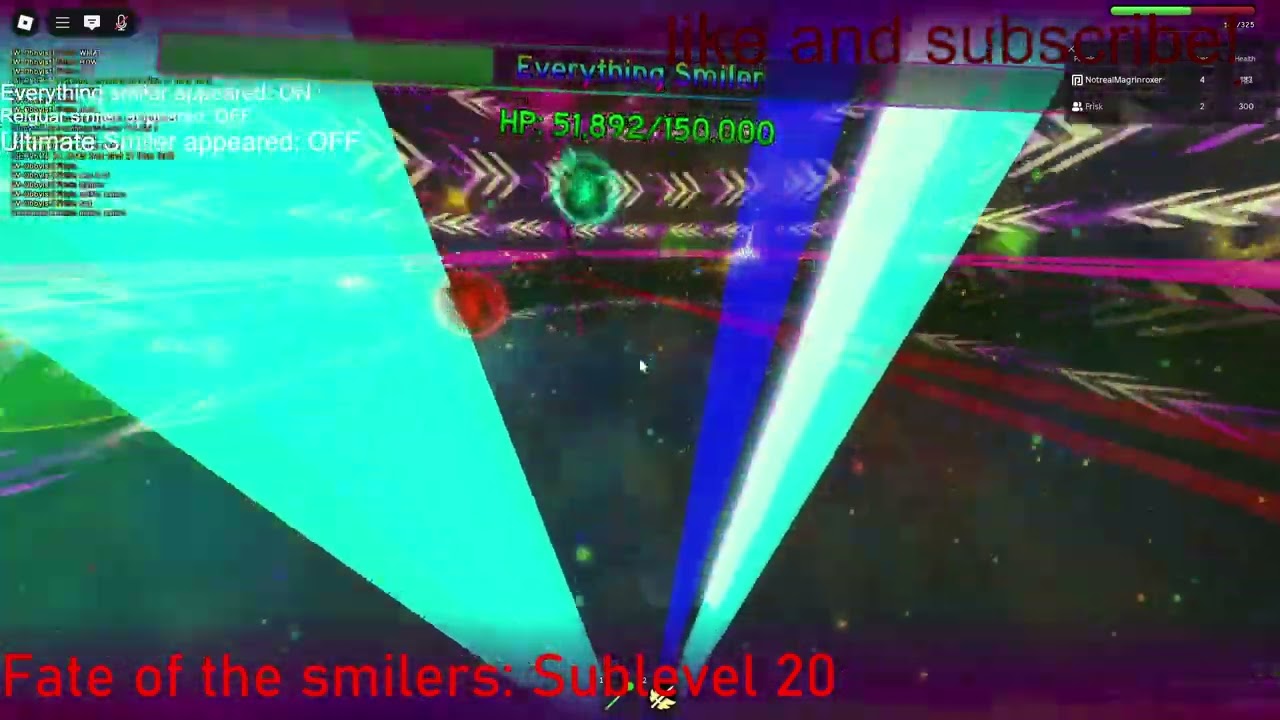 roblox TDUT:R Sublevel 20: Fate of the smilers me and frisk we did it for team!