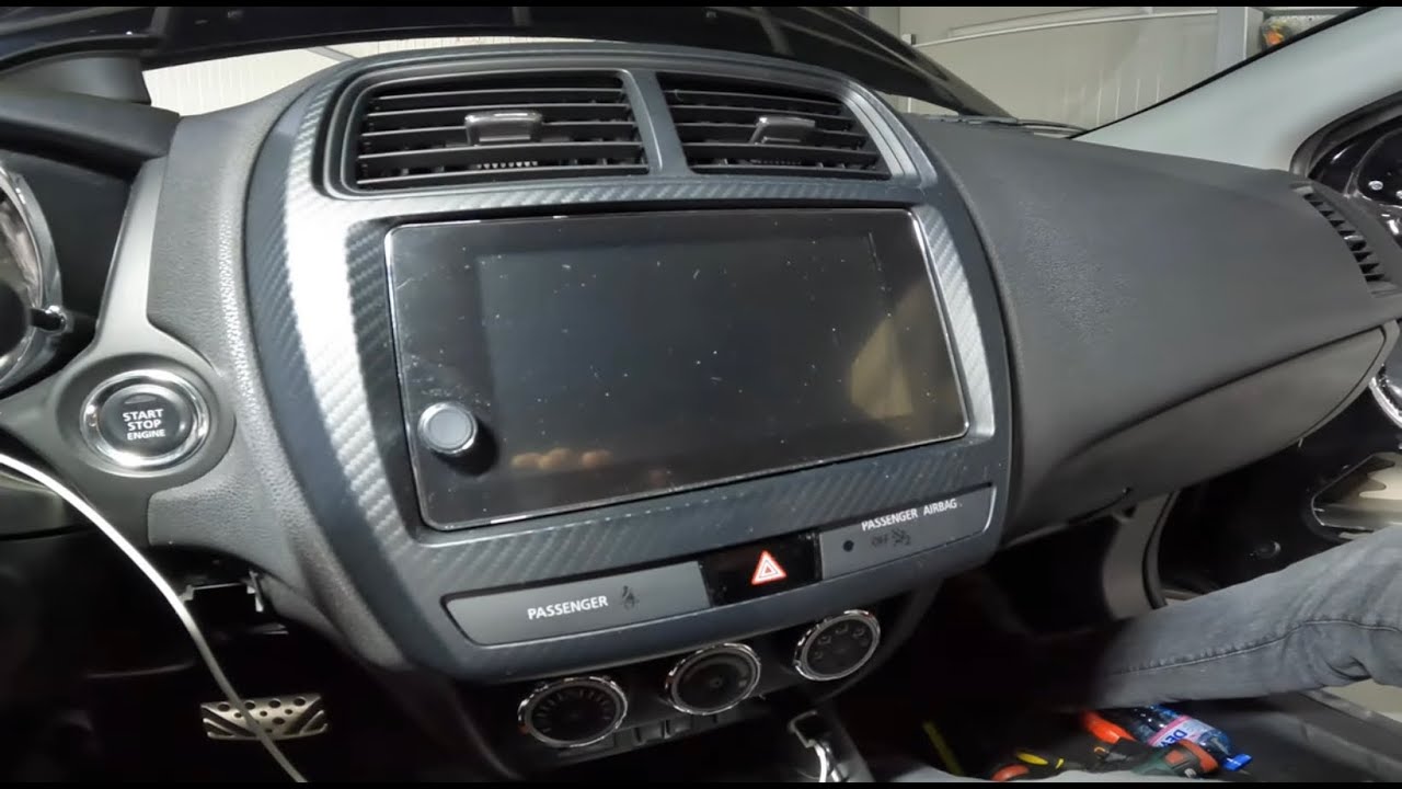 Mitsubishi RVR  2018 How To Remove / Replace Factory / Original Navigation / Radio