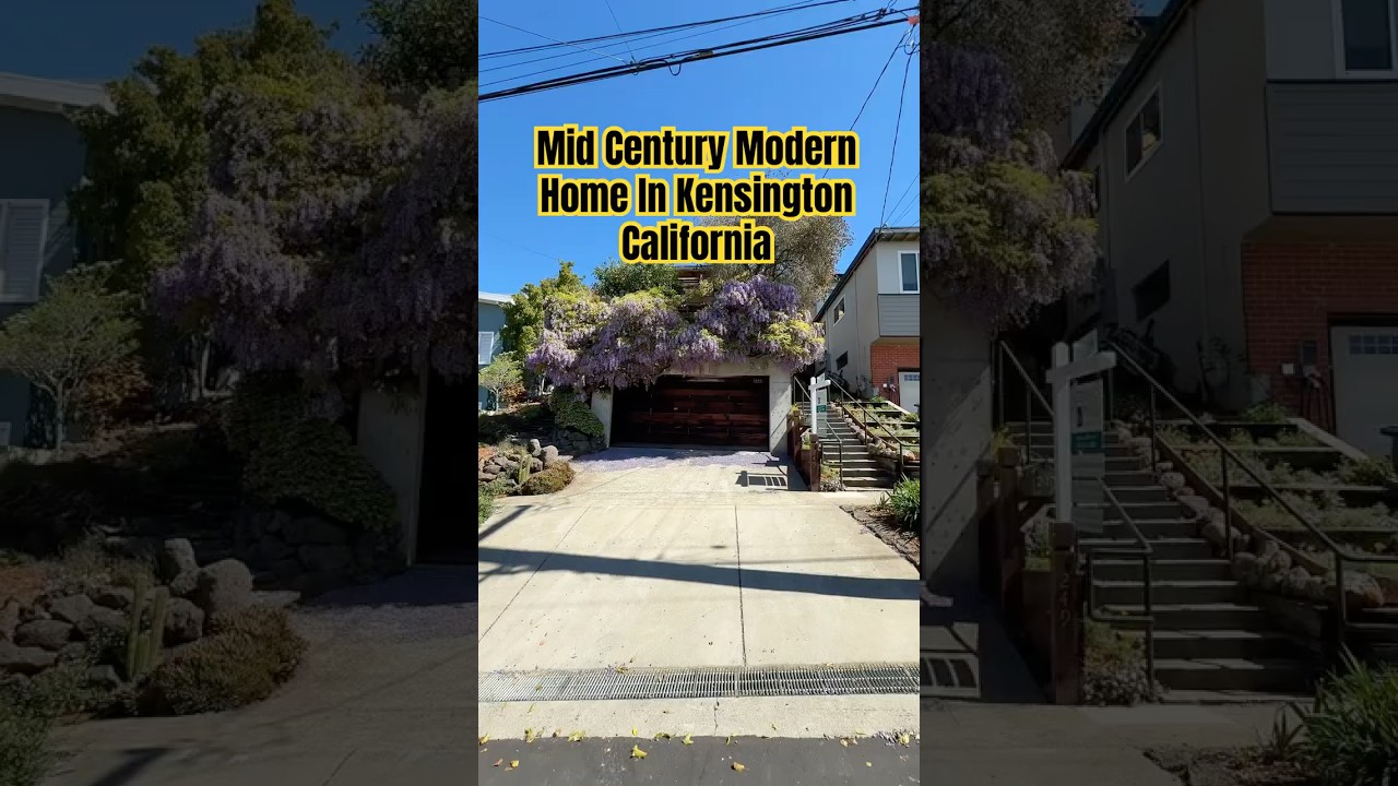 Дом в стиле модерн середины века, построенный в 1975 году, в Кенсингтоне, Калифорния. #berkeley #...