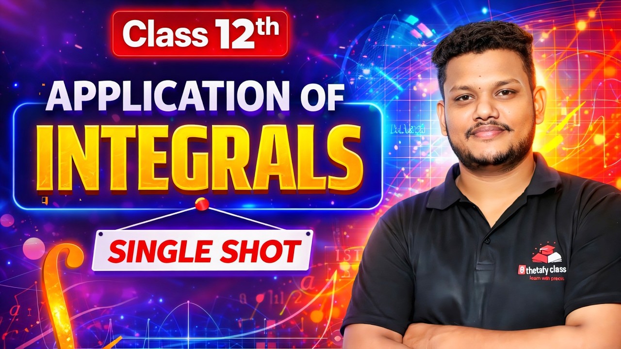 Class 12 Maths | Application of Integrals | Single Shot Revision | #boardexam2026 | #live